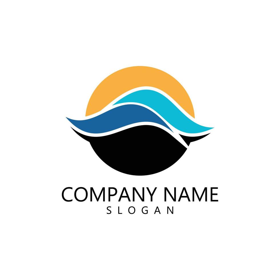Water wave Logo vector