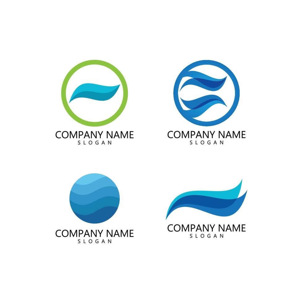 Water wave Logo vector