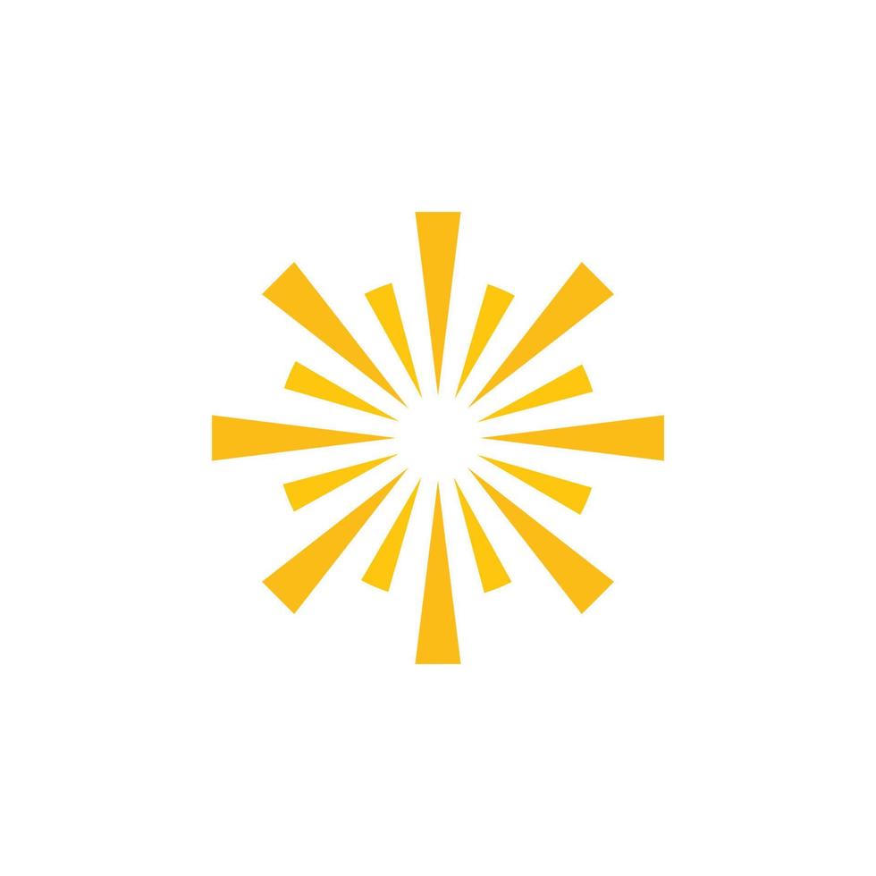 sun illustration logo vector