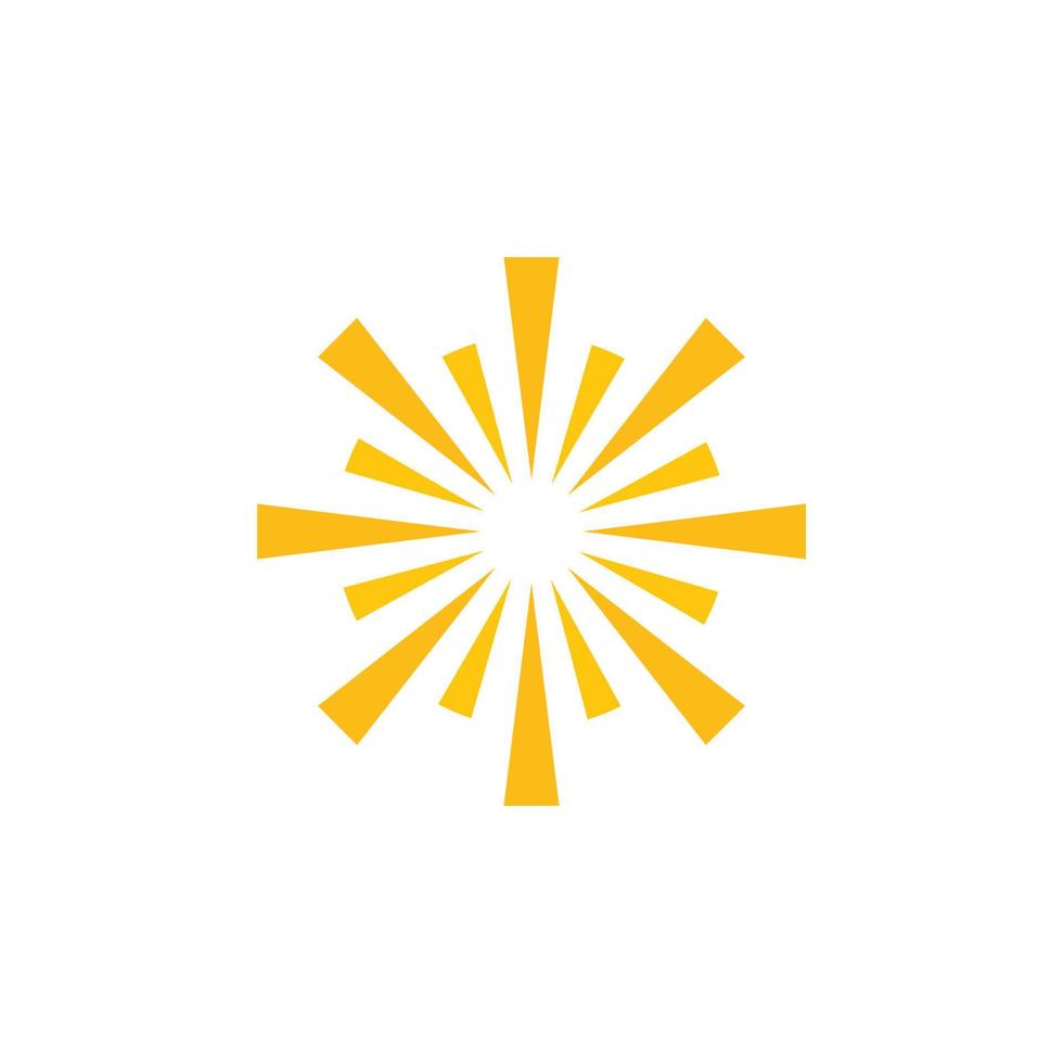 sun illustration logo vector