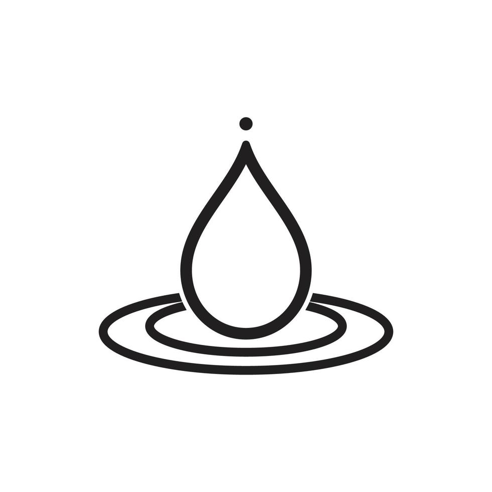 water drop icon vector