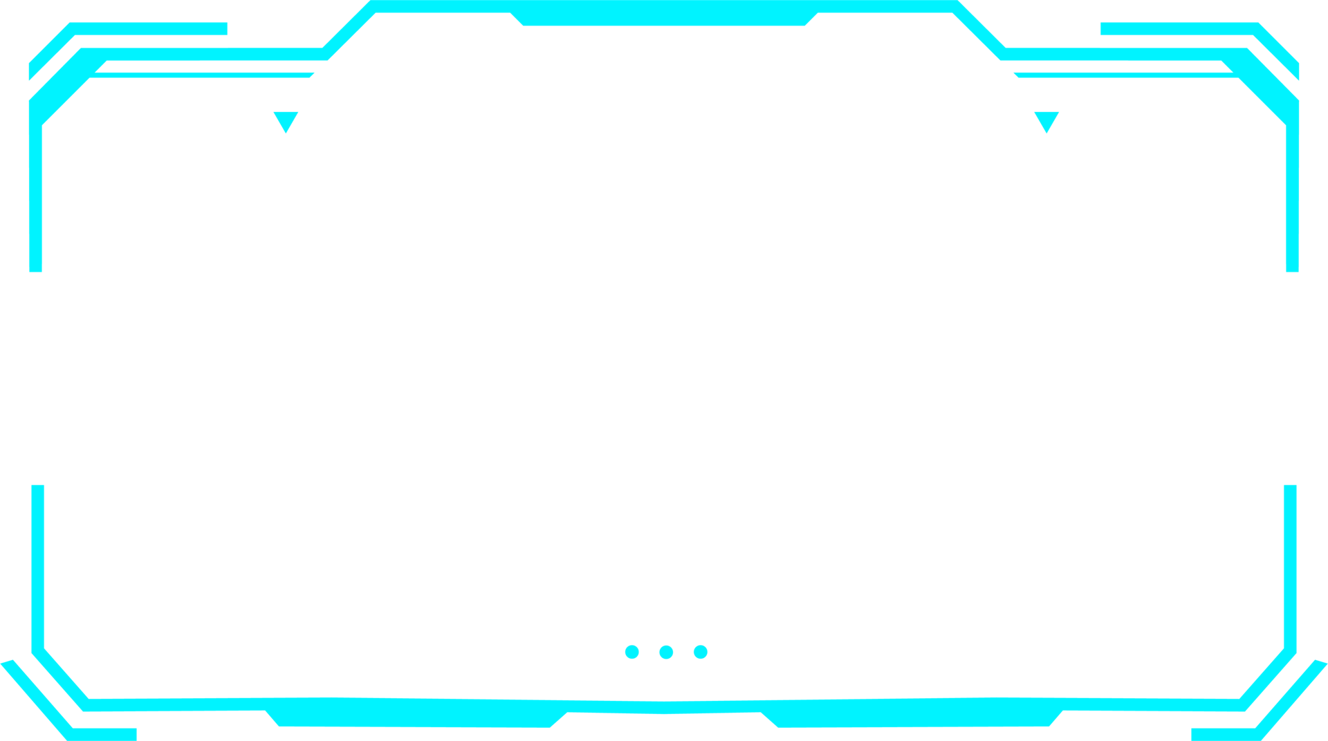 Blue HUD for advance technology frame 19166885 PNG
