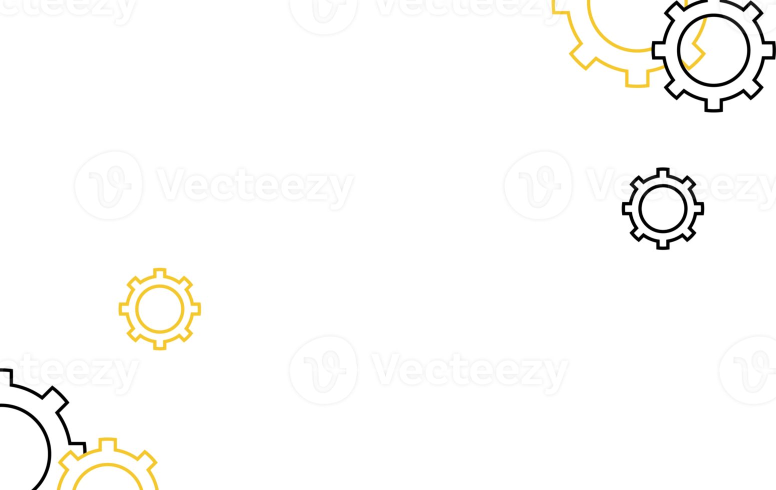 gear composition for copy space frame png