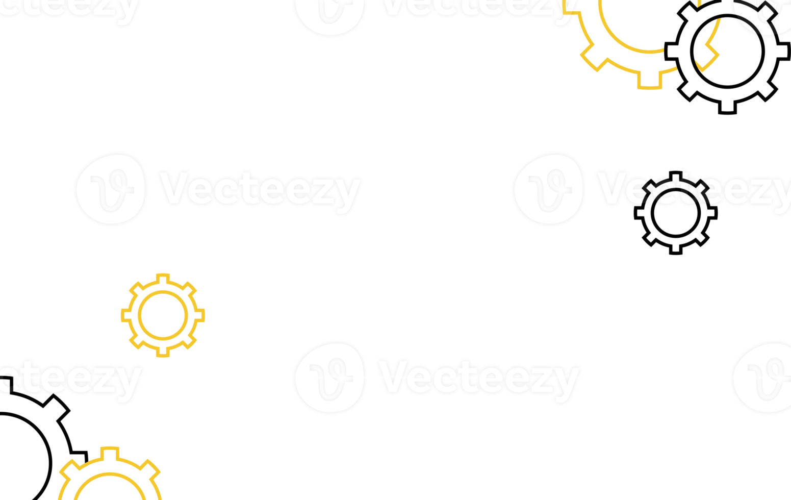 composition d'engrenage pour le cadre de l'espace de copie png
