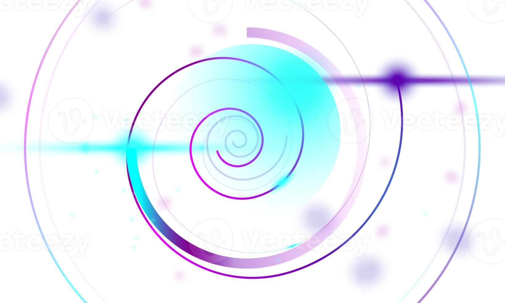 abstrakt virvla runt neon ljus element png