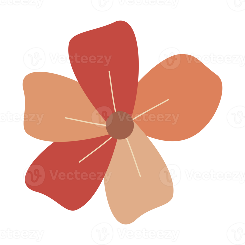 illustration de fleurs dessinées à la main png