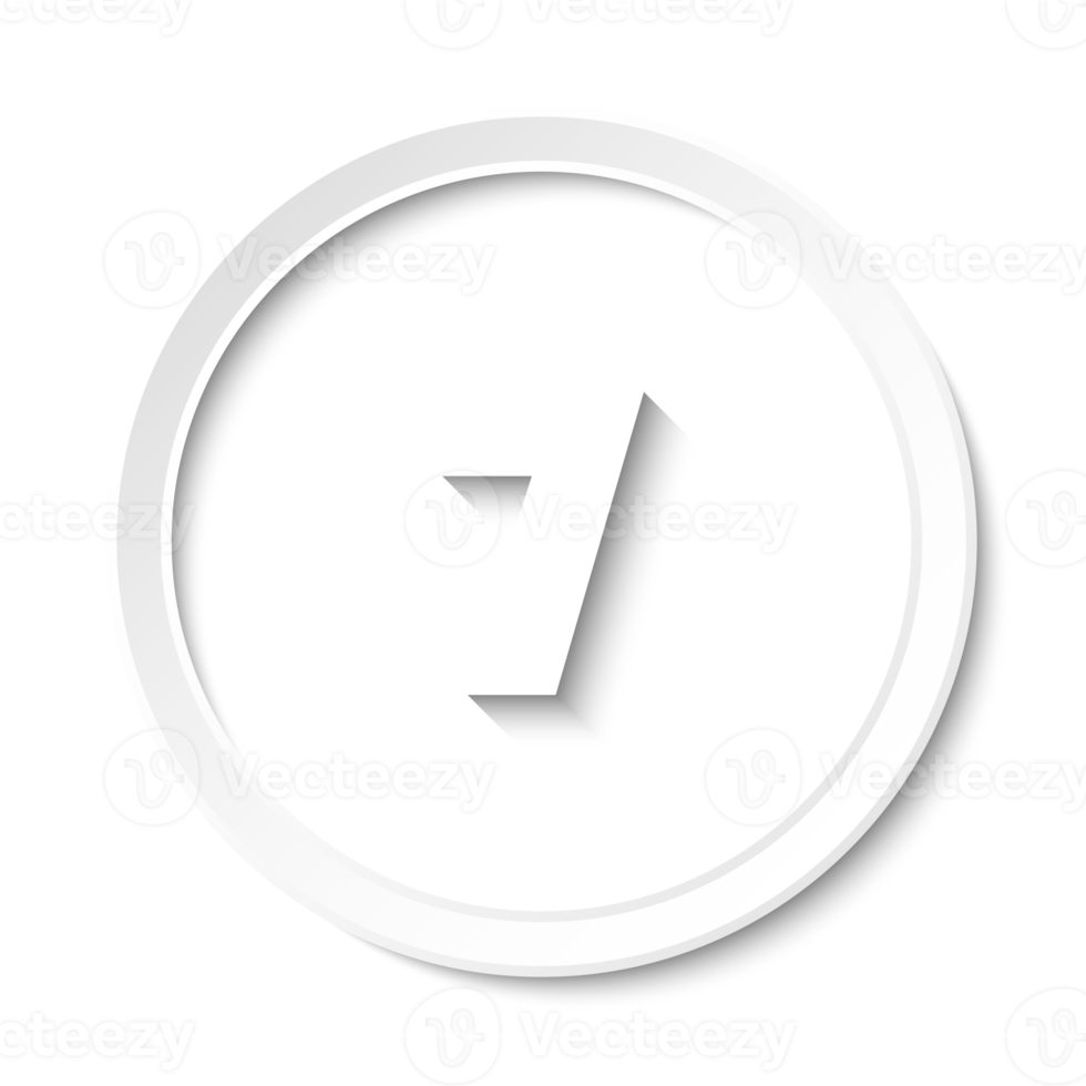 Bullet with number 7 png