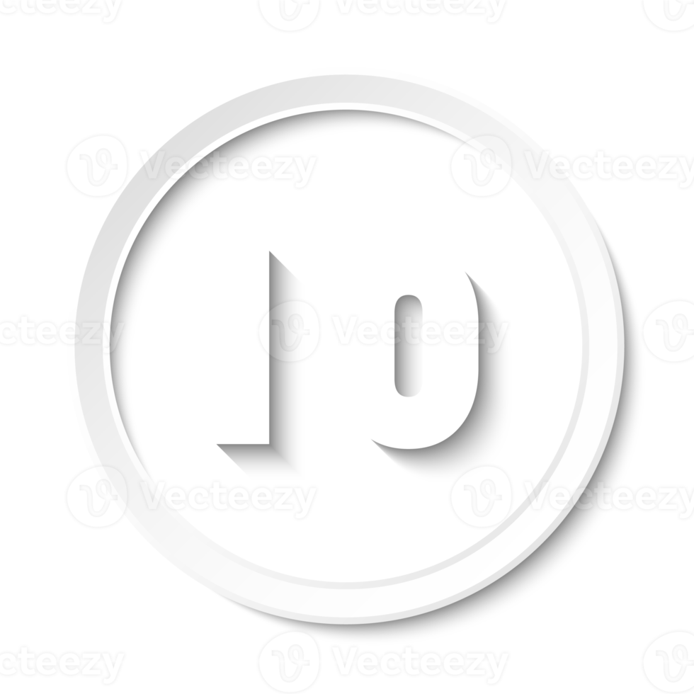 Bullet with number 10 png
