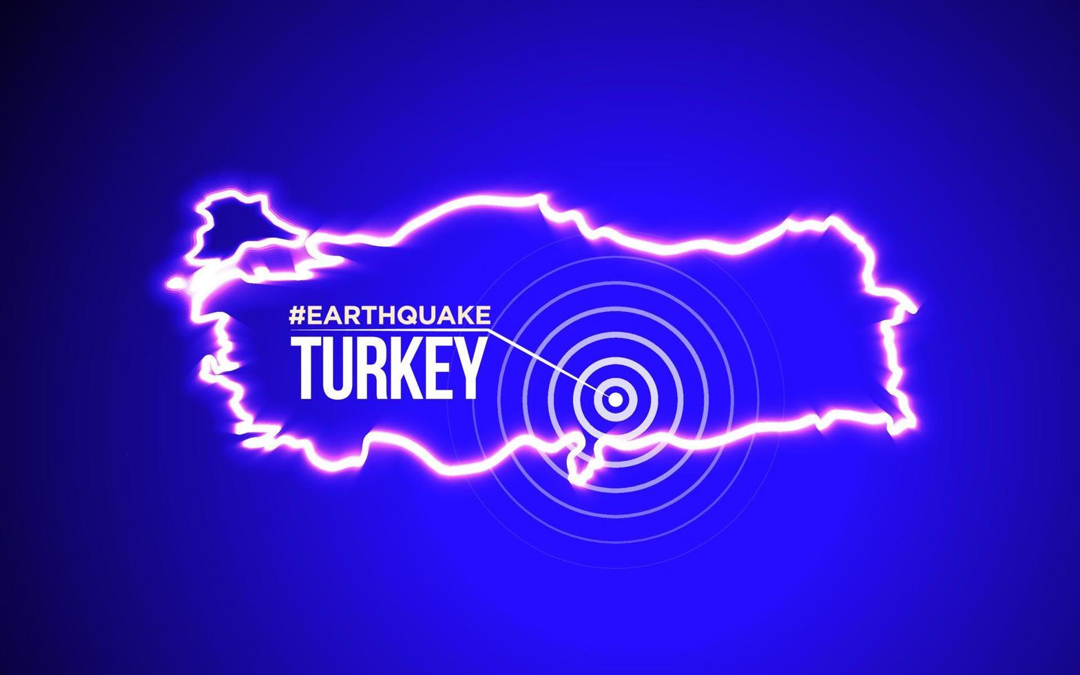 recemos por Turquía. terremoto de pavo. Grandes terremotos en el este de Turquía el 6 de febrero de 2023. vector