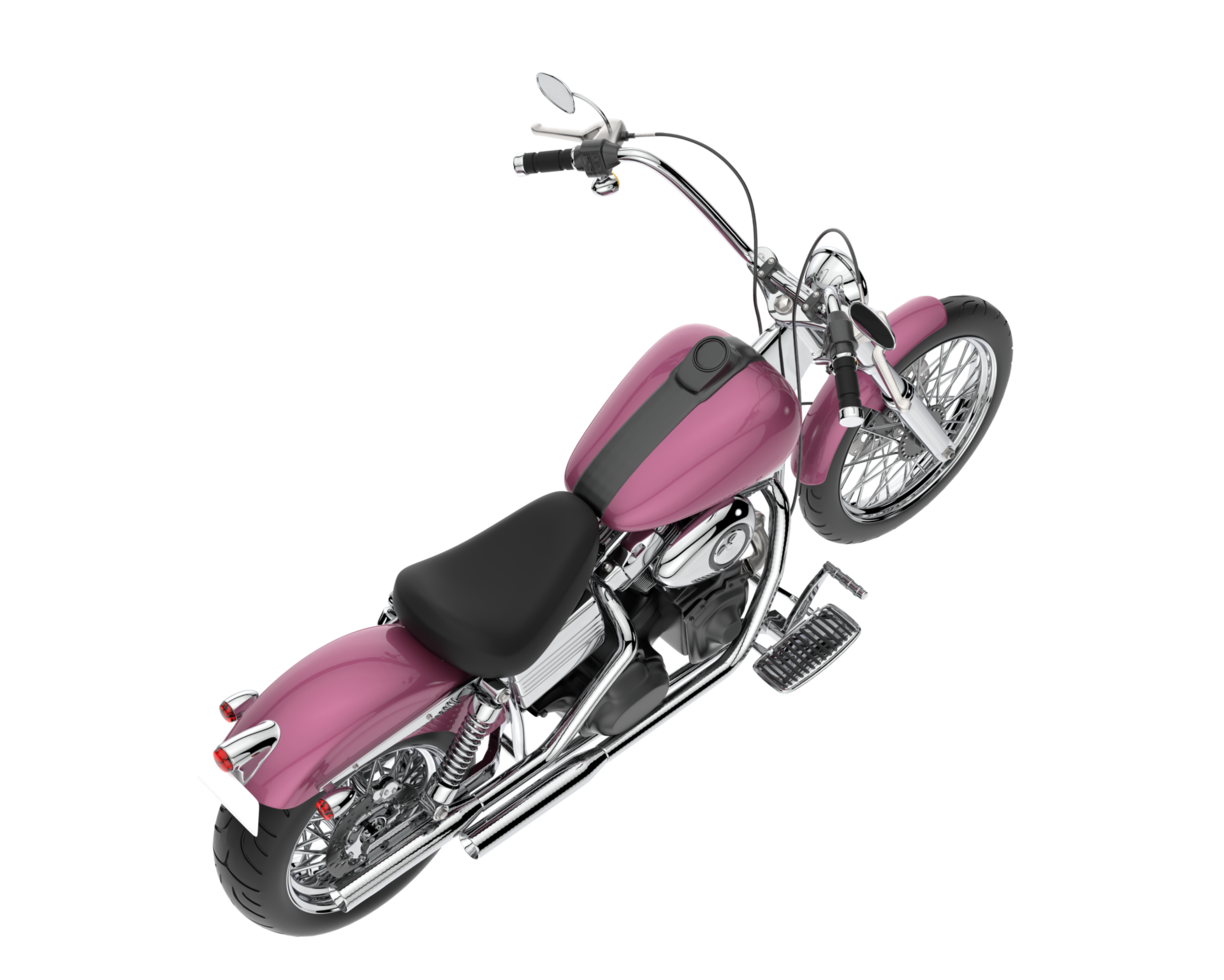 Motorcycle isolated on transparent background. 3d rendering - illustration png