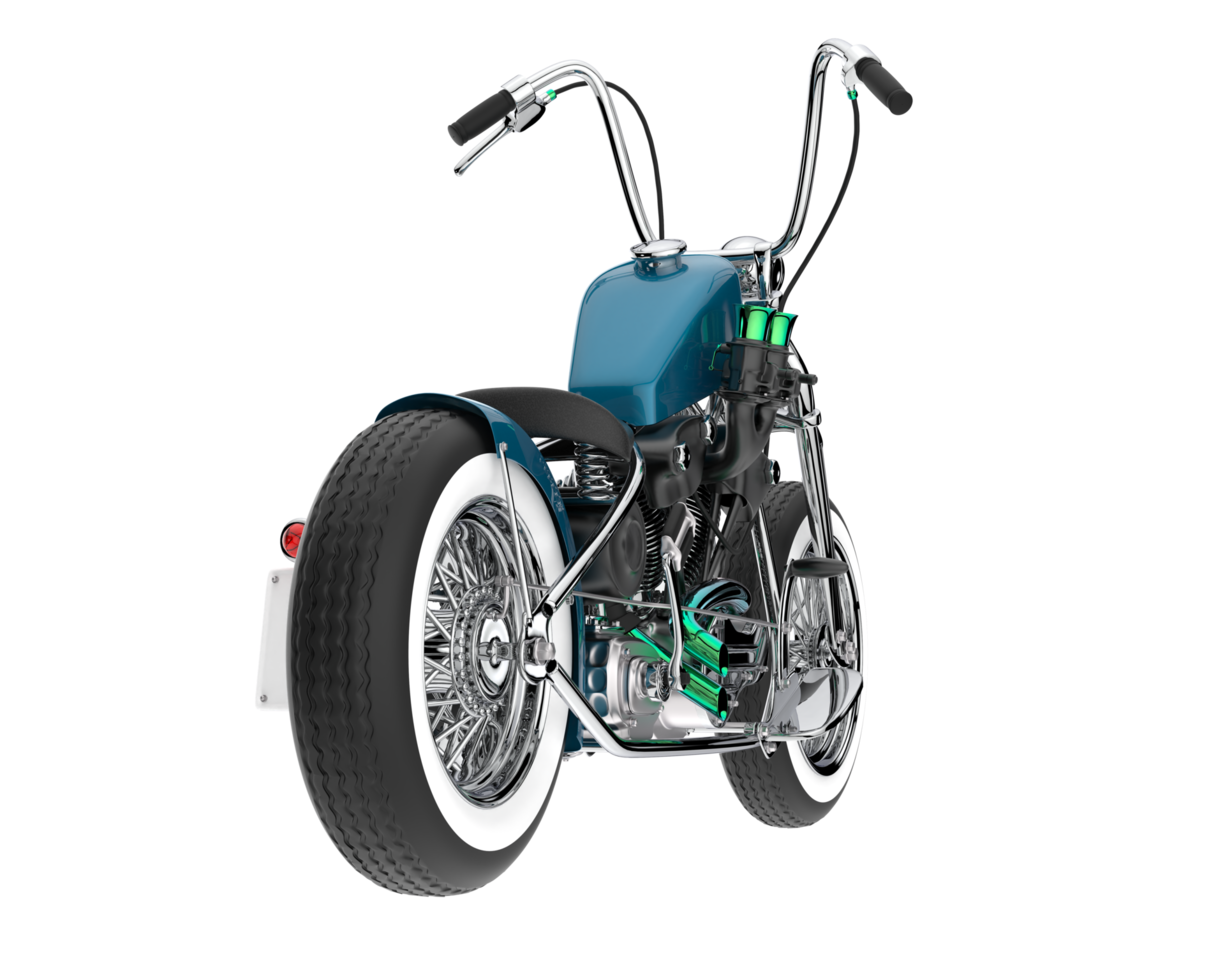 Motorrad isoliert auf transparentem Hintergrund. 3D-Rendering - Abbildung png