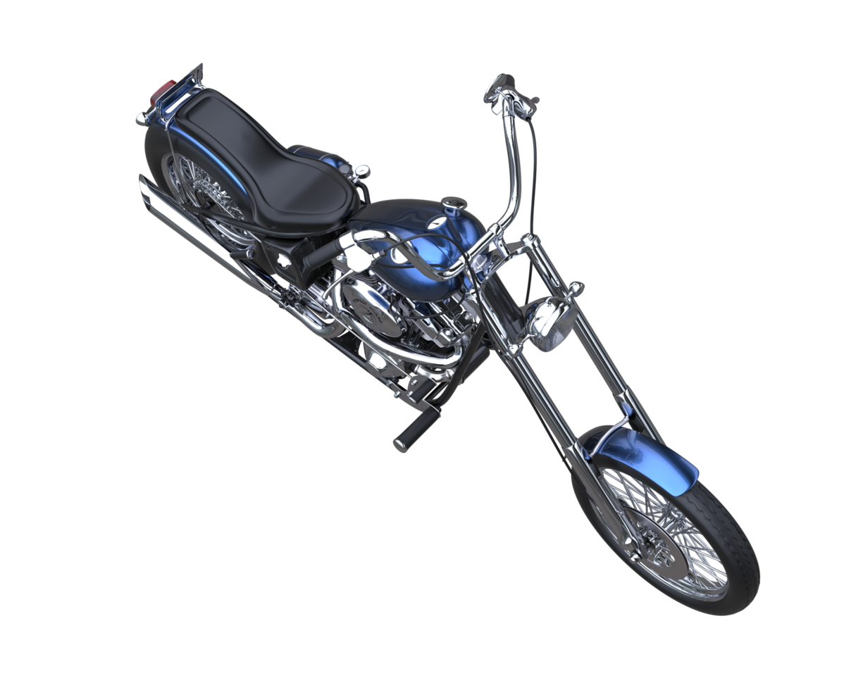 Motorcycle isolated on transparent background. 3d rendering - illustration png