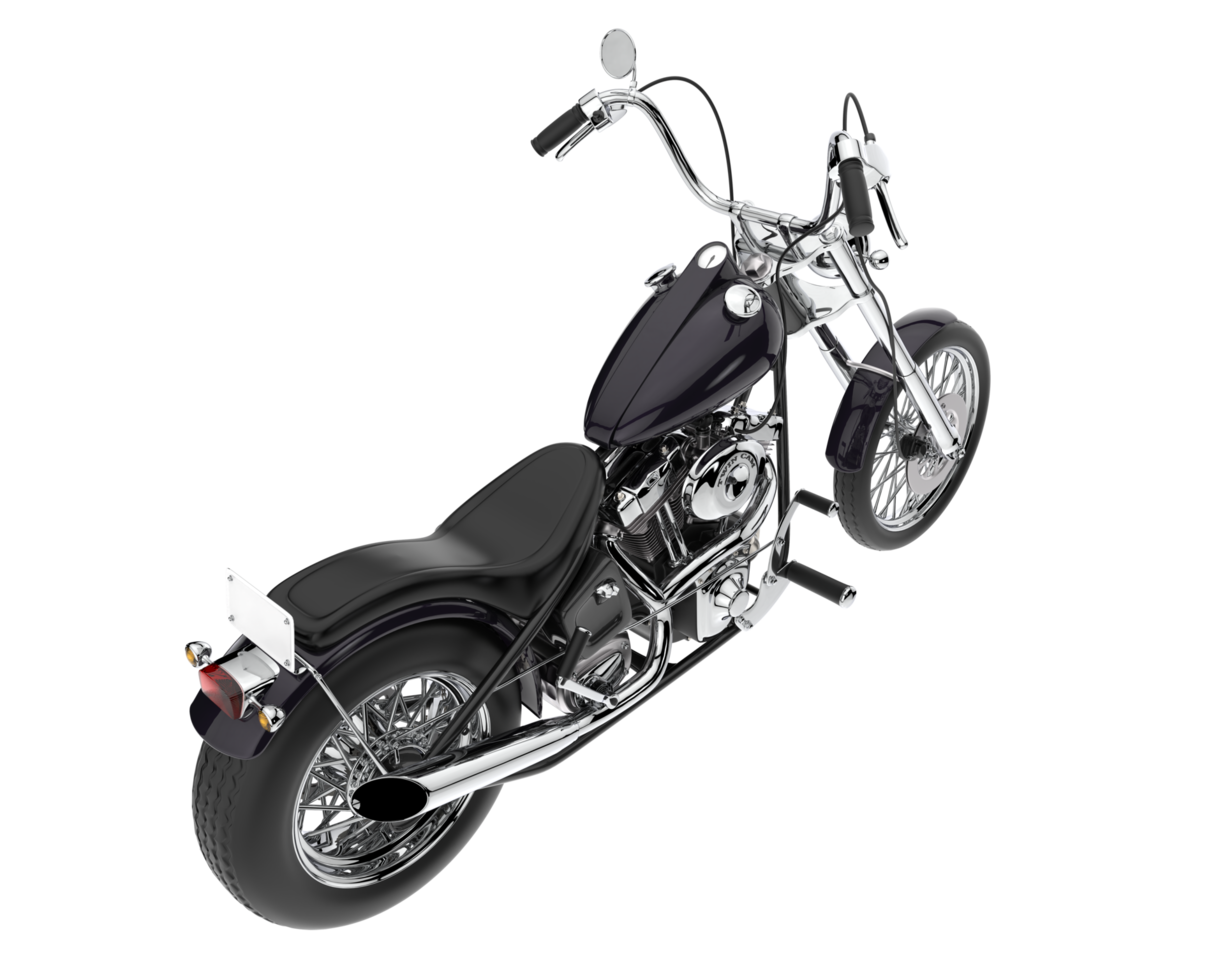 Motorcycle isolated on transparent background. 3d rendering - illustration png