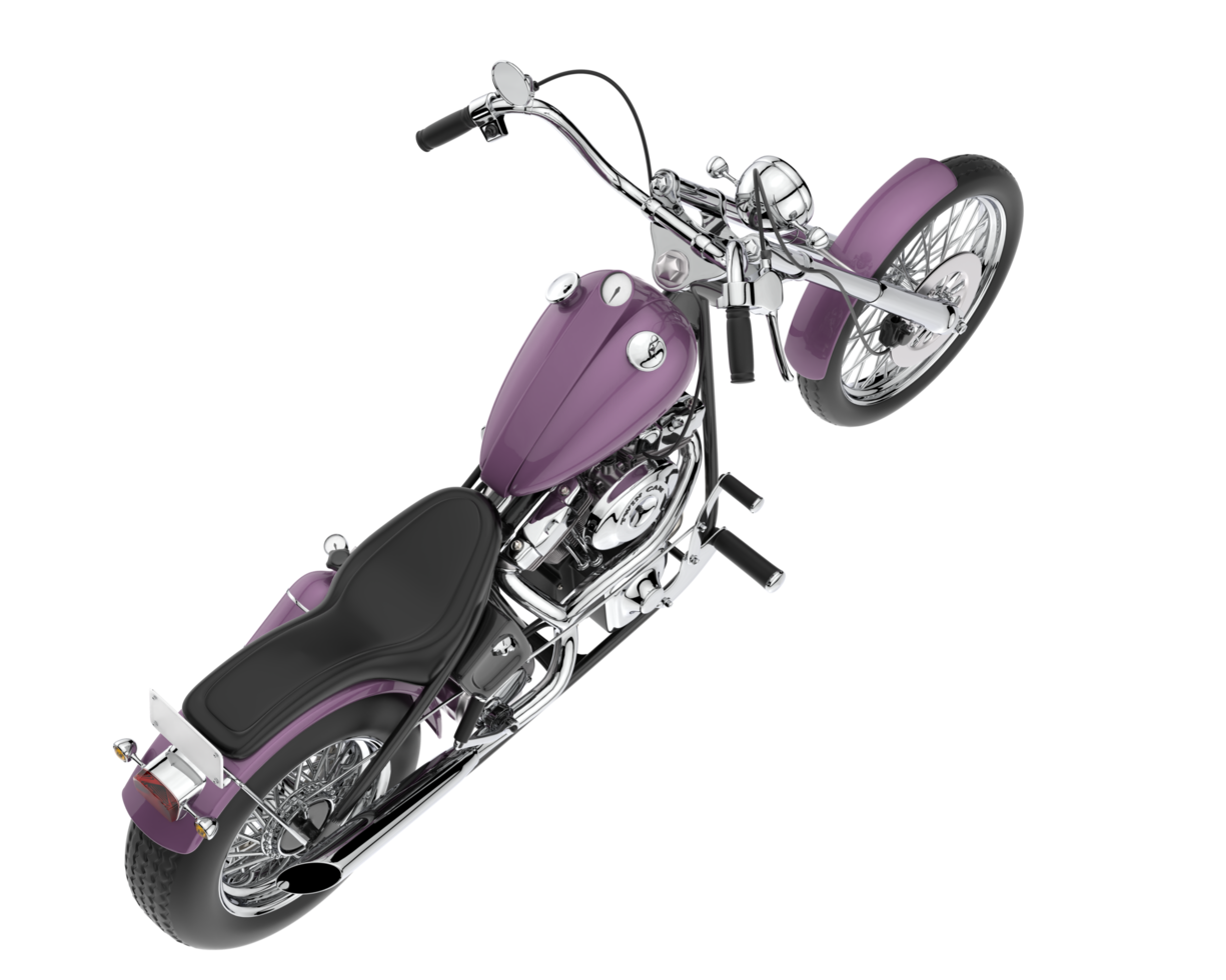 Motorcycle isolated on transparent background. 3d rendering - illustration png