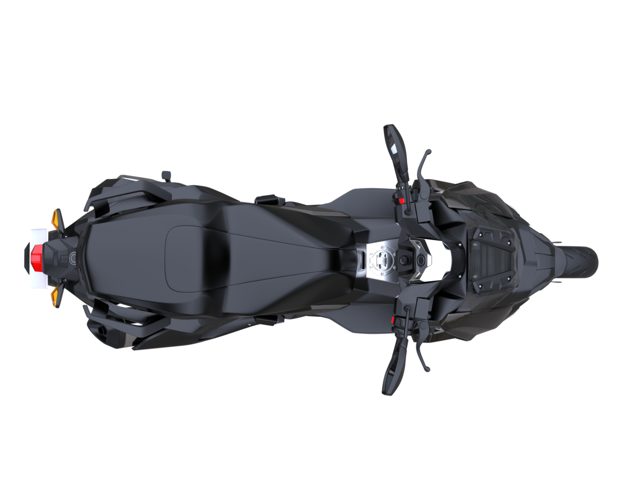 Motorcycle isolated on transparent background. 3d rendering - illustration png