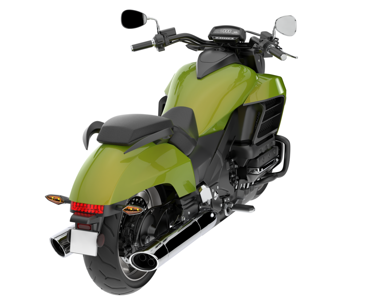 Motorcycle isolated on transparent background. 3d rendering - illustration png