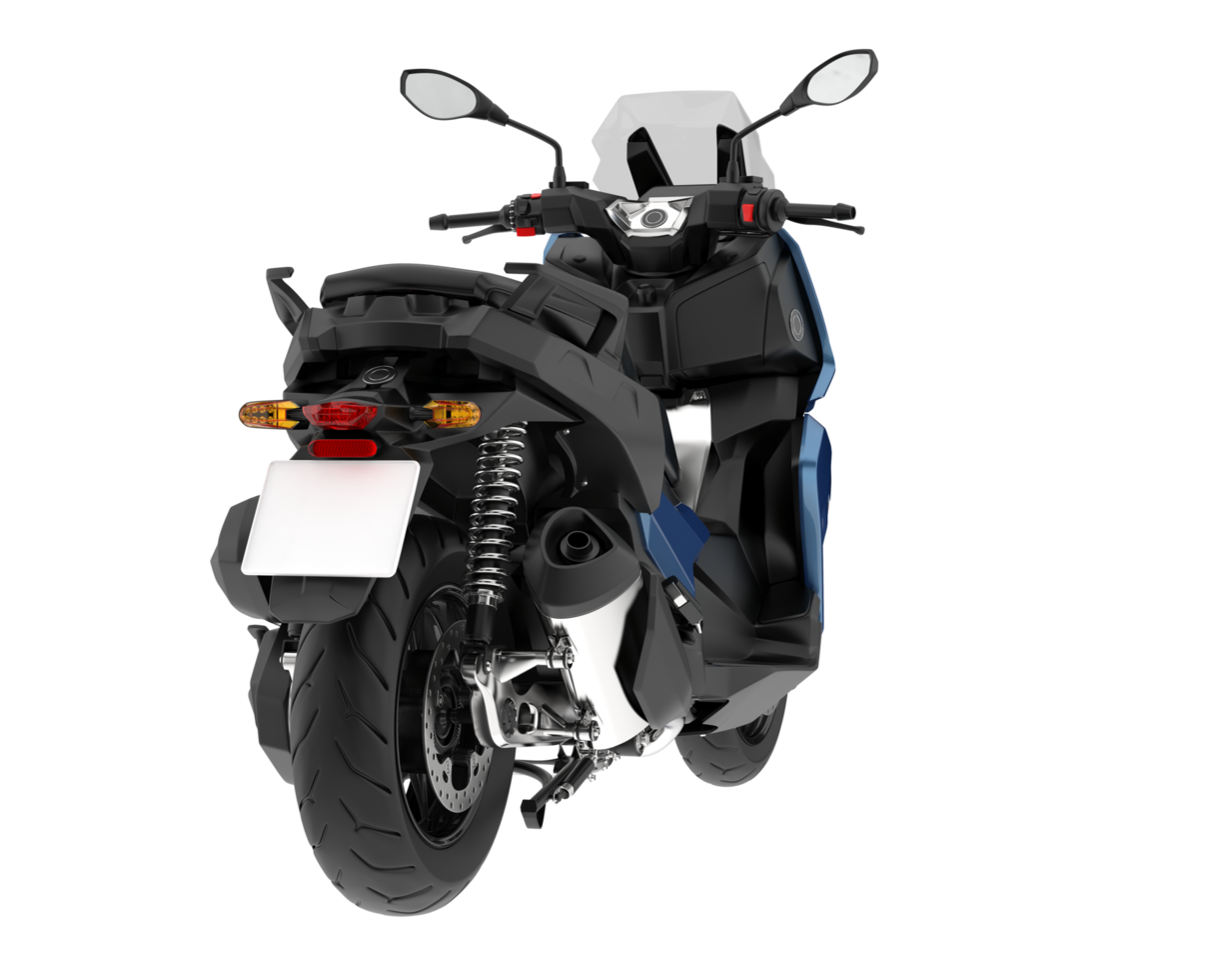 Motorcycle isolated on transparent background. 3d rendering - illustration png