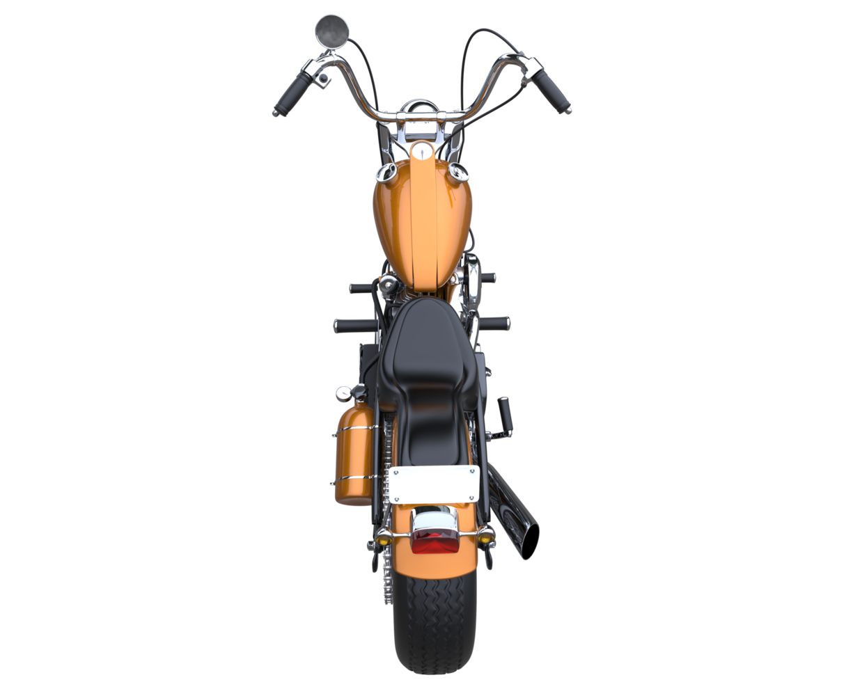 Motorcycle isolated on transparent background. 3d rendering - illustration png