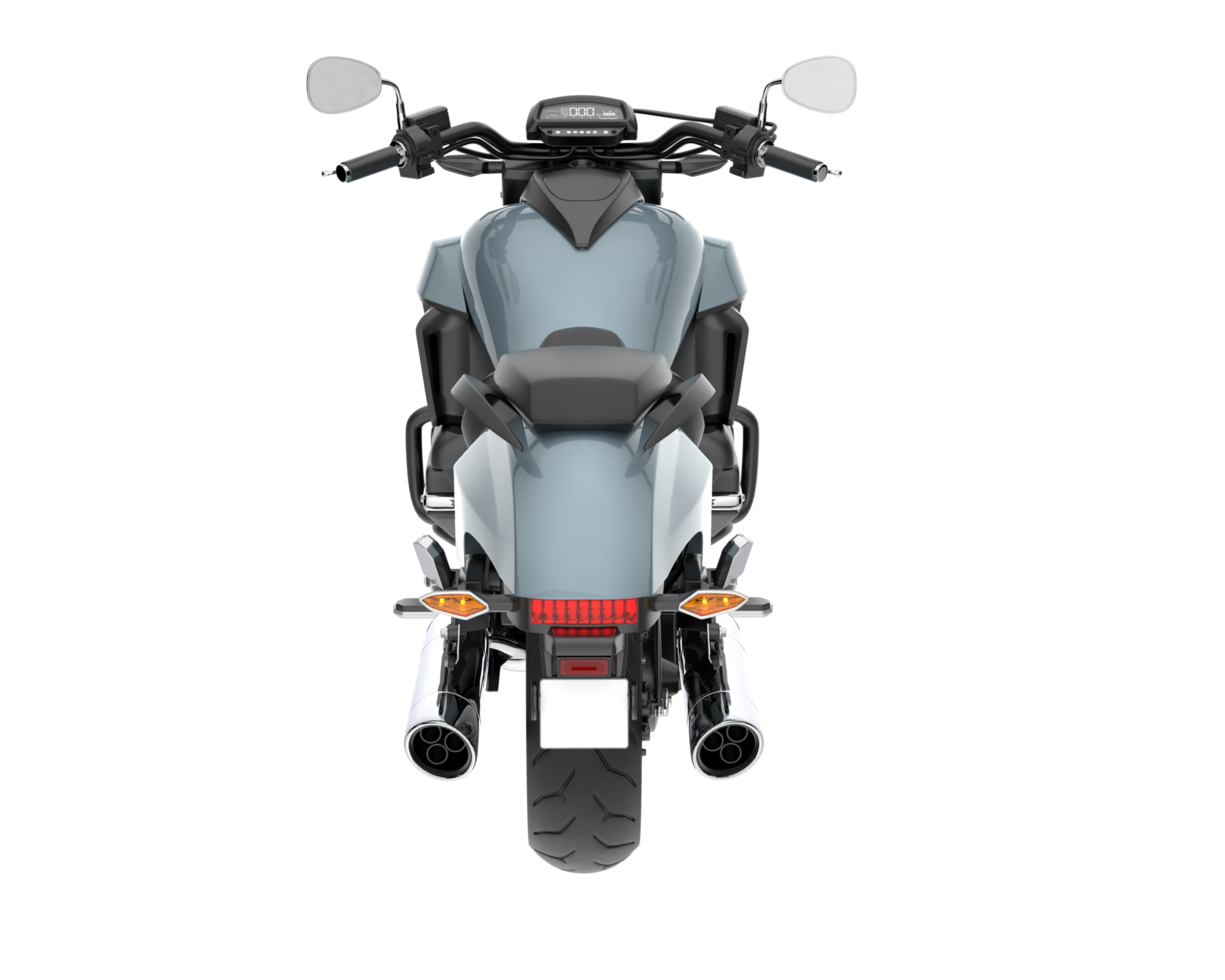 Motorrad isoliert auf transparentem Hintergrund. 3D-Rendering - Abbildung png