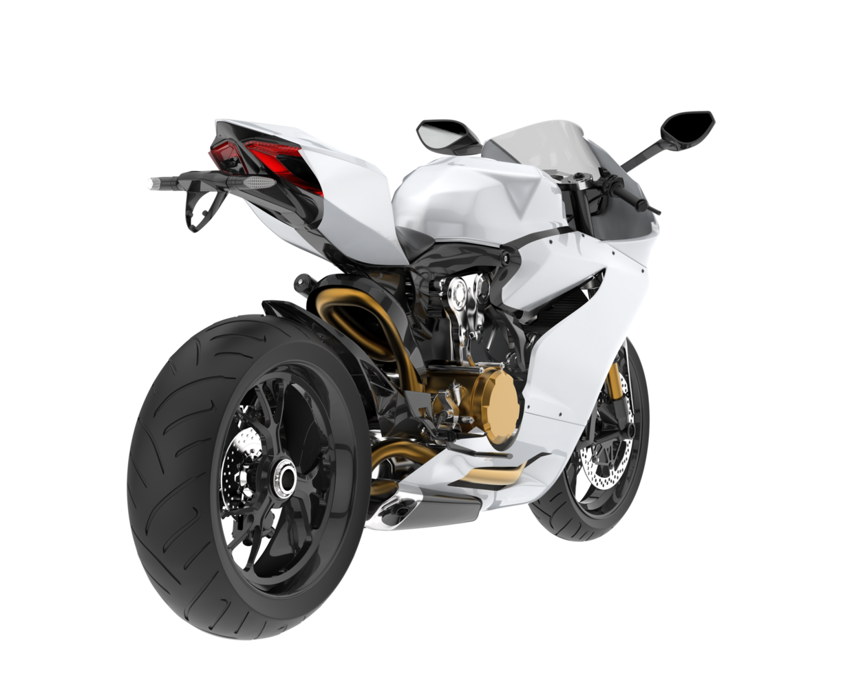 Motorcycle isolated on transparent background. 3d rendering - illustration png