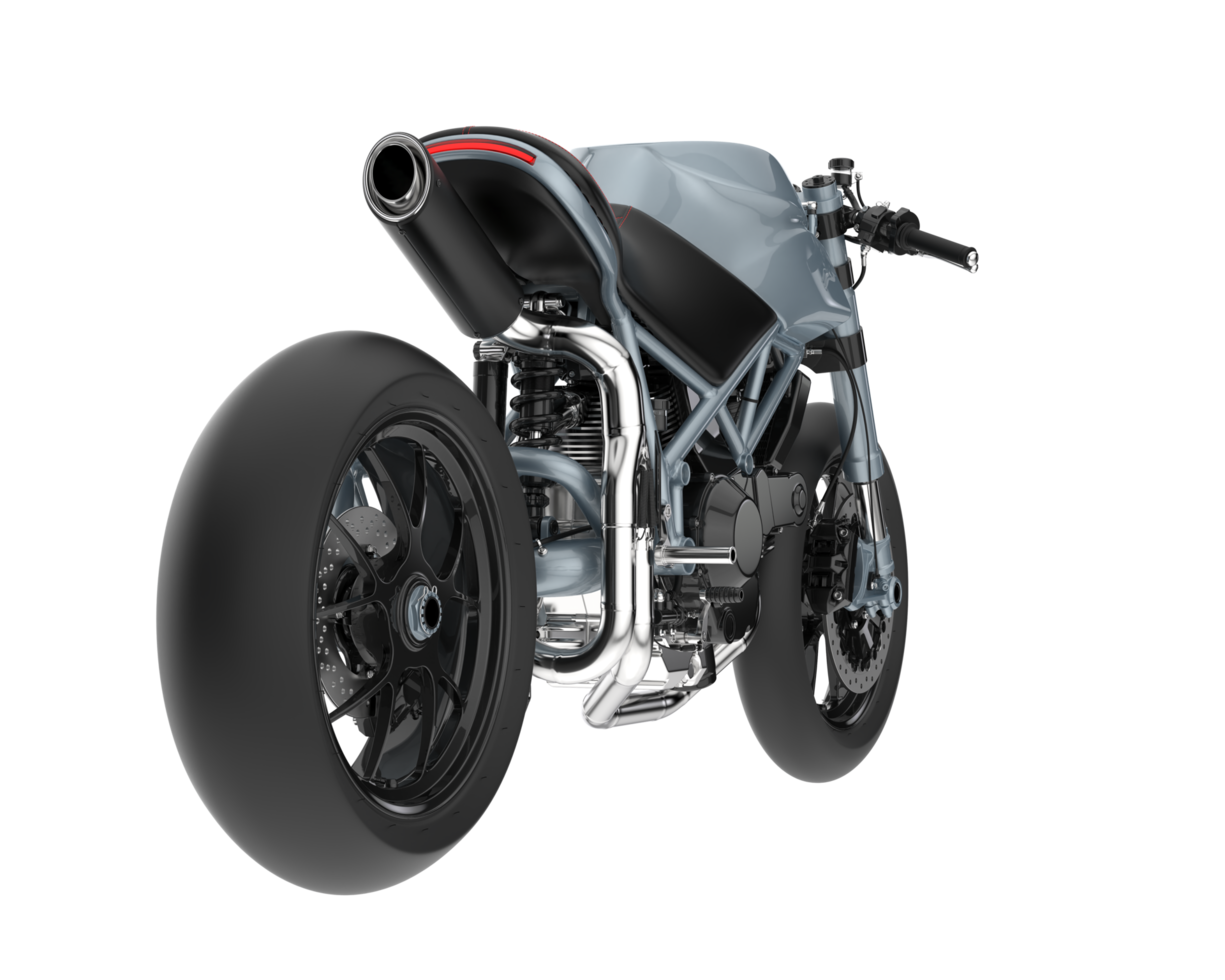 Motorcycle isolated on transparent background. 3d rendering - illustration png