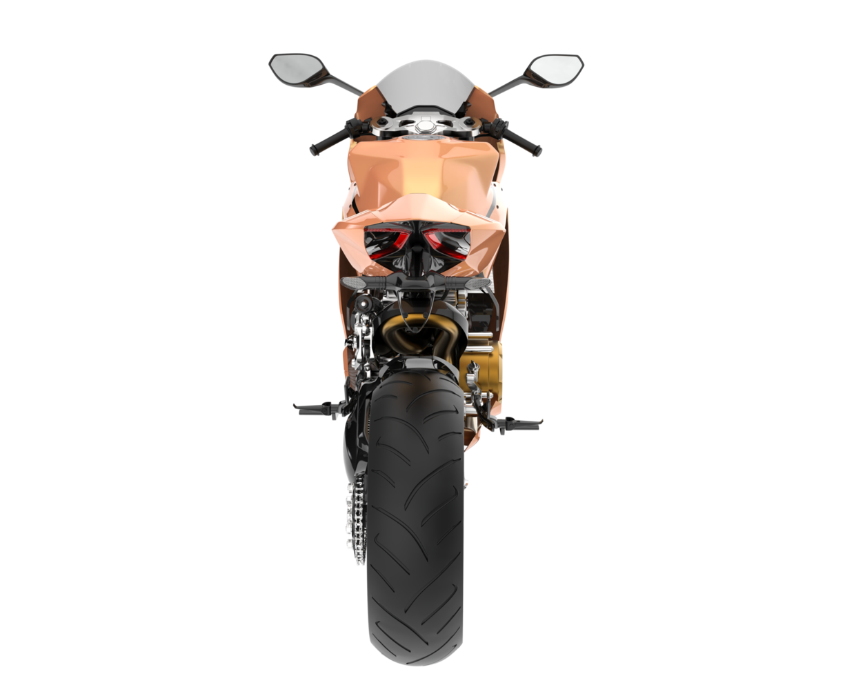 Motorcycle isolated on transparent background. 3d rendering - illustration png