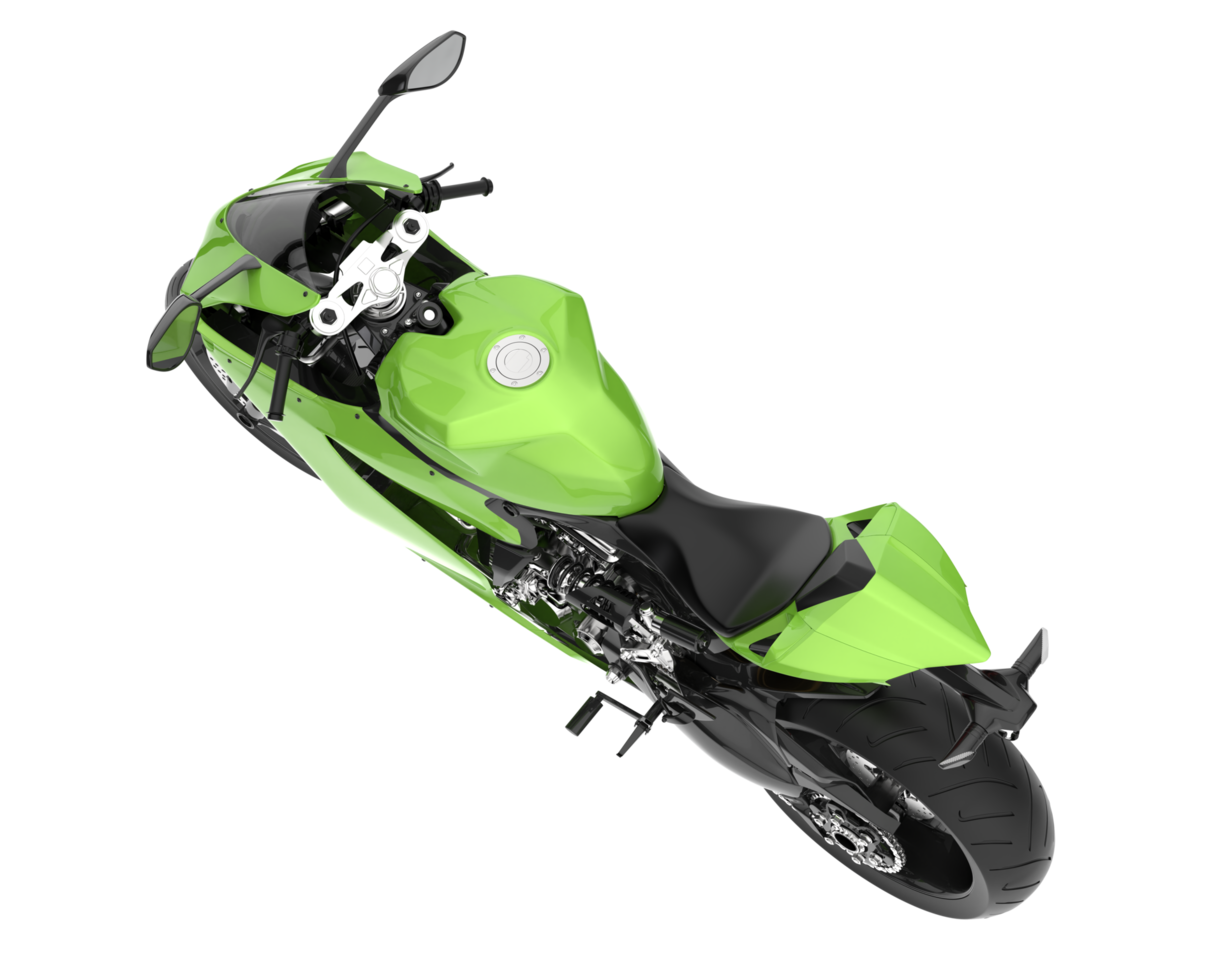 Motorcycle isolated on transparent background. 3d rendering - illustration png