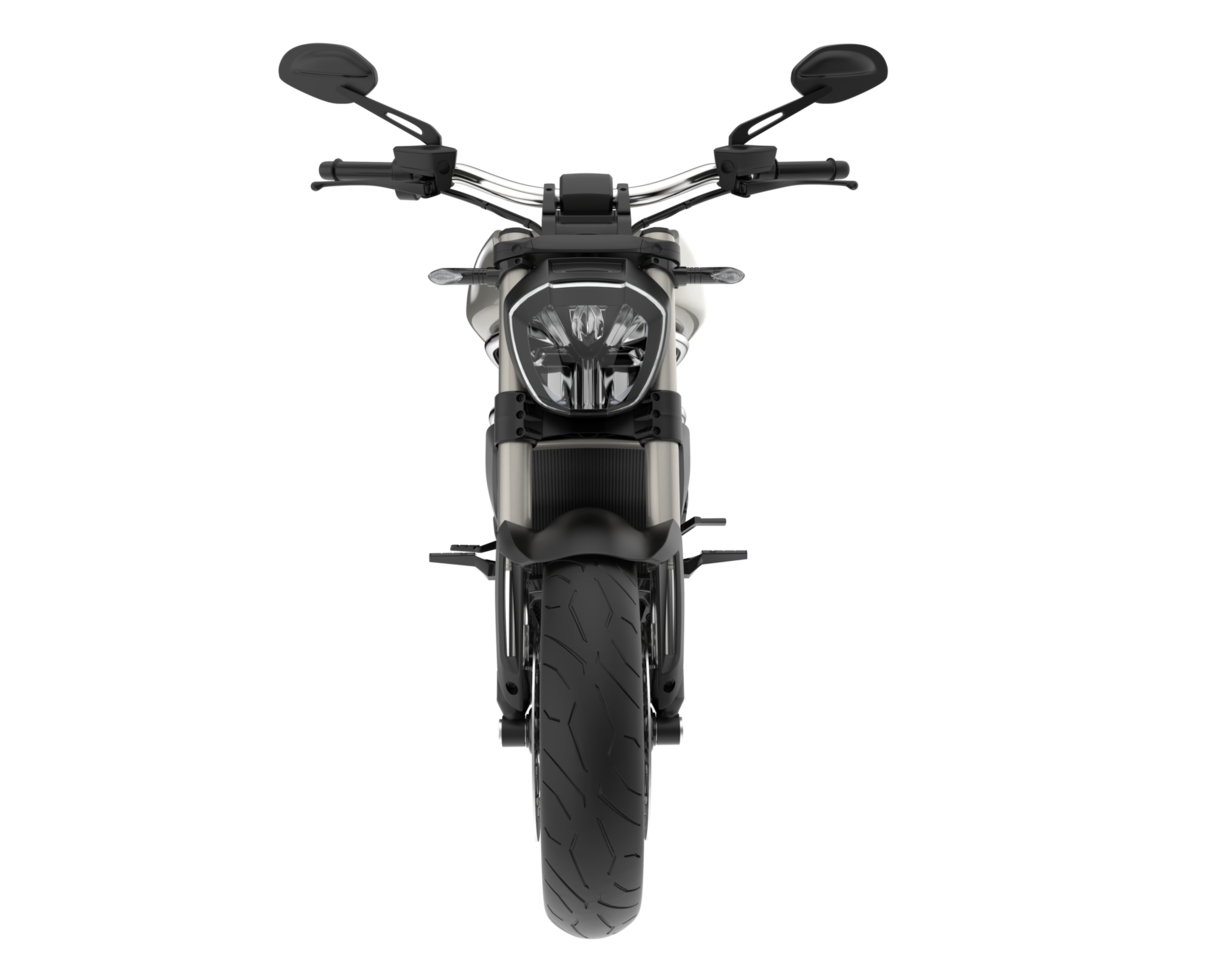 Motorcycle isolated on transparent background. 3d rendering - illustration png