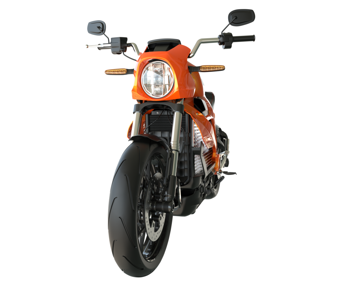 moto isolée sur fond transparent. rendu 3d - illustration png