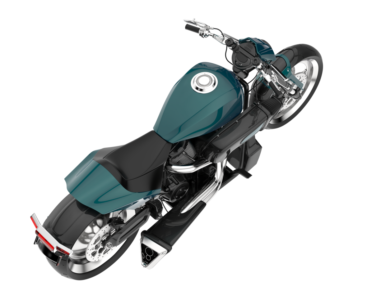 Motorcycle isolated on transparent background. 3d rendering - illustration png