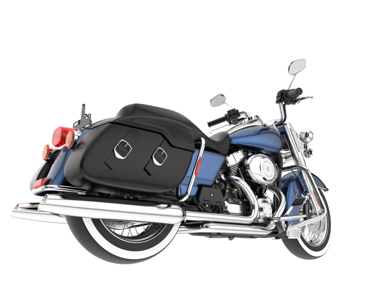 Motorcycle isolated on transparent background. 3d rendering - illustration png