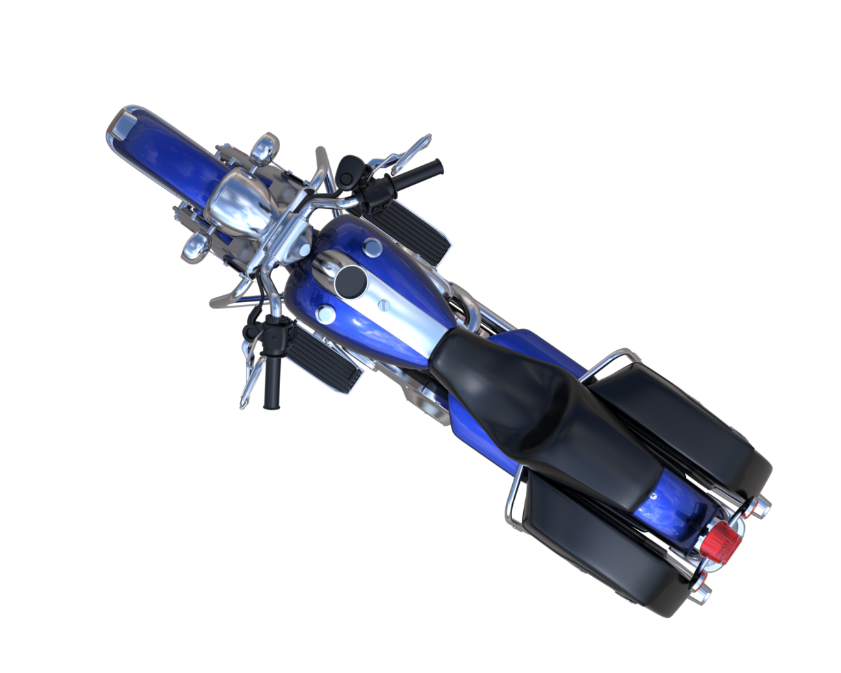 Motorcycle isolated on transparent background. 3d rendering - illustration png