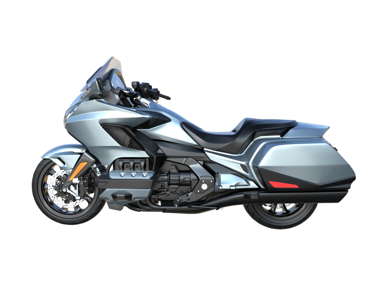 Motorcycle isolated on transparent background. 3d rendering - illustration png