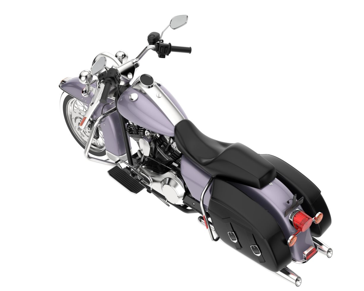 Motorcycle isolated on transparent background. 3d rendering - illustration png