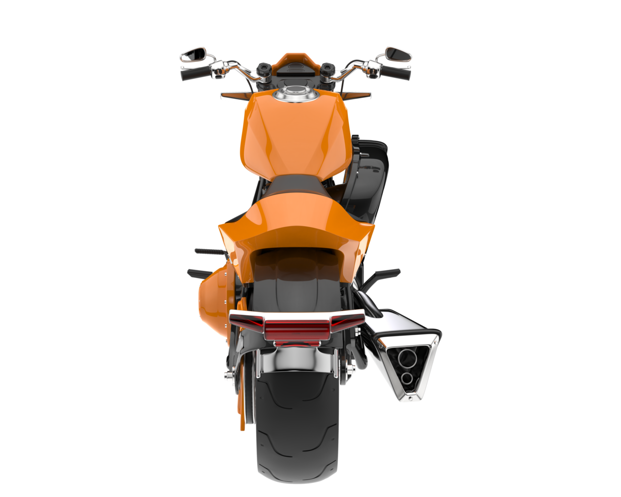 Motorcycle isolated on transparent background. 3d rendering - illustration png