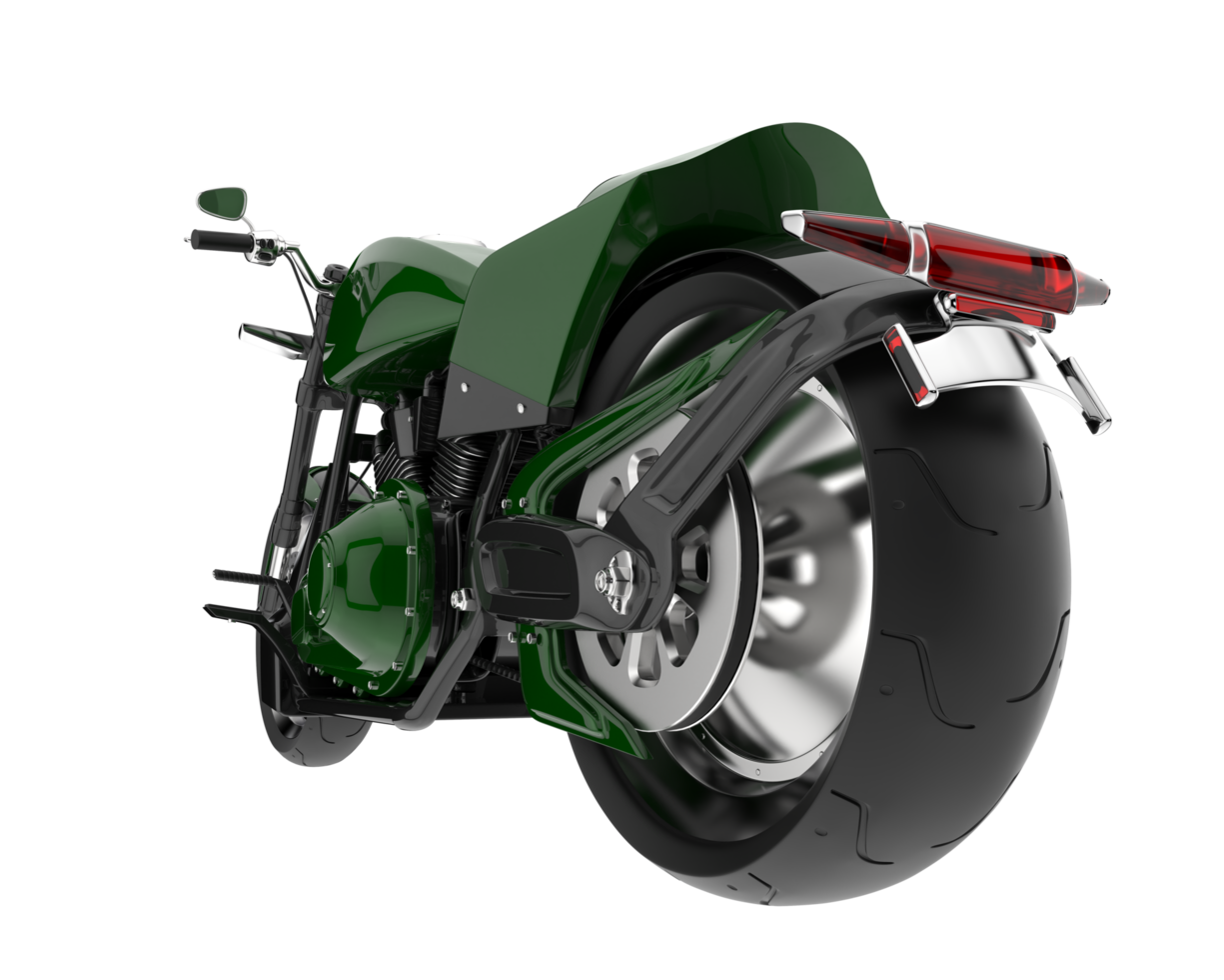 Motorrad isoliert auf transparentem Hintergrund. 3D-Rendering - Abbildung png