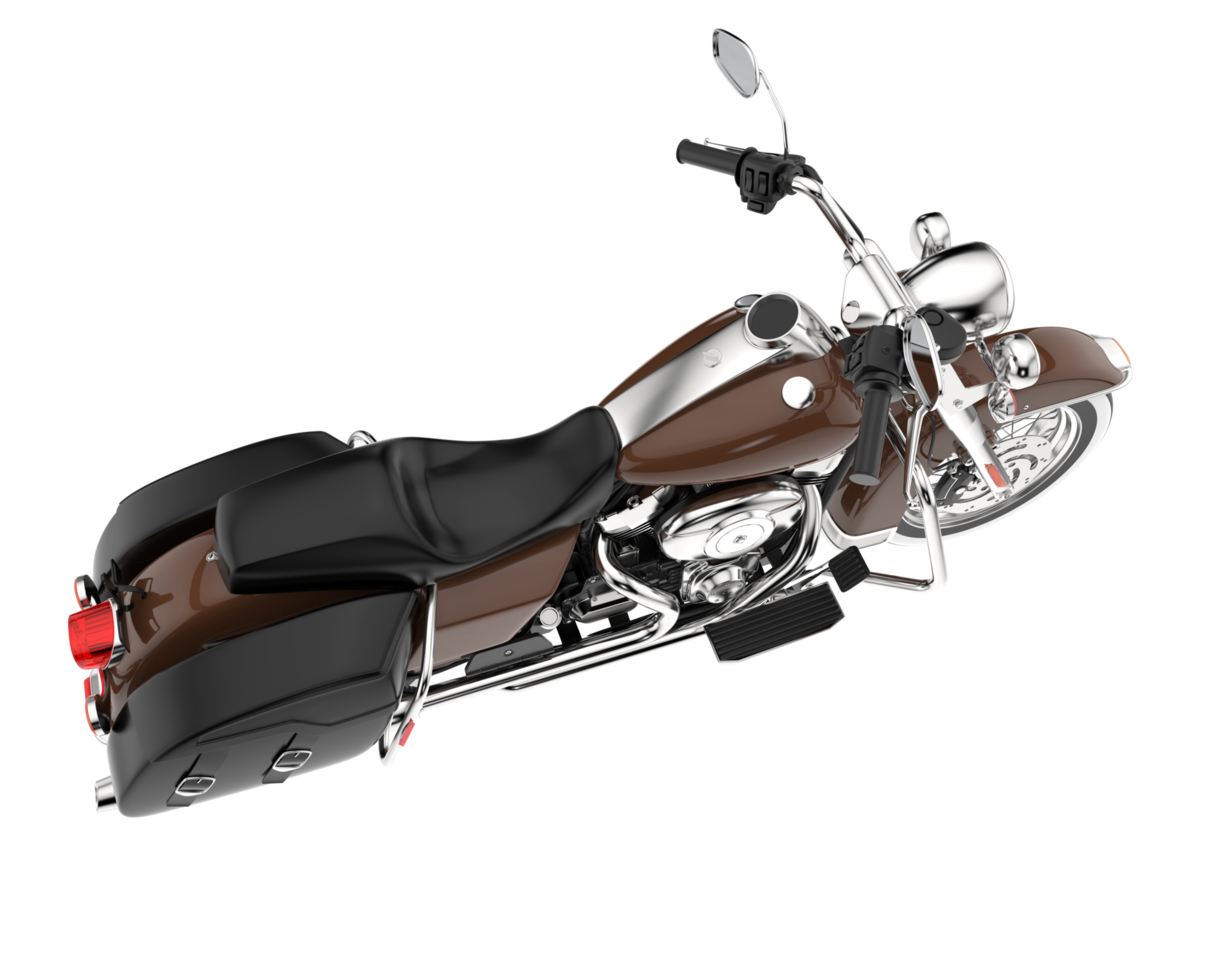 Motorcycle isolated on transparent background. 3d rendering - illustration png