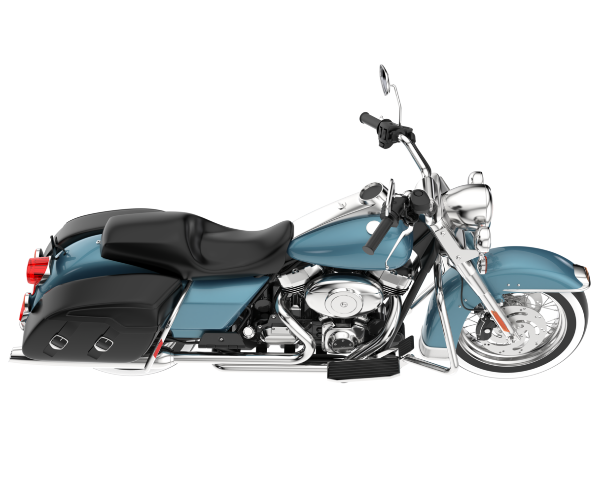 Motorcycle isolated on transparent background. 3d rendering - illustration png