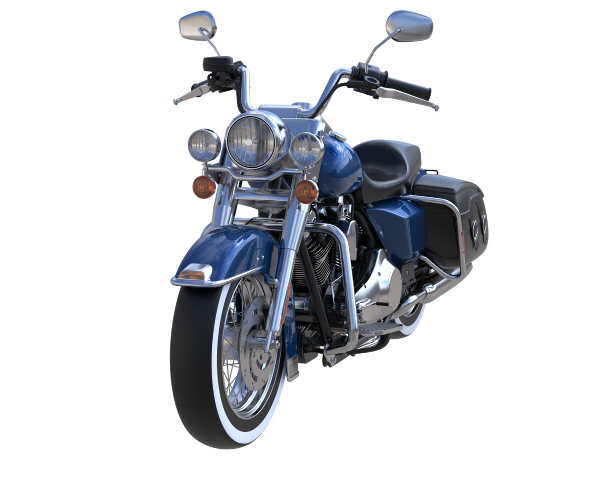 Motorcycle isolated on transparent background. 3d rendering - illustration png