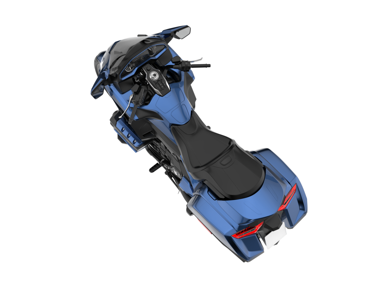 Motorcycle isolated on transparent background. 3d rendering - illustration png