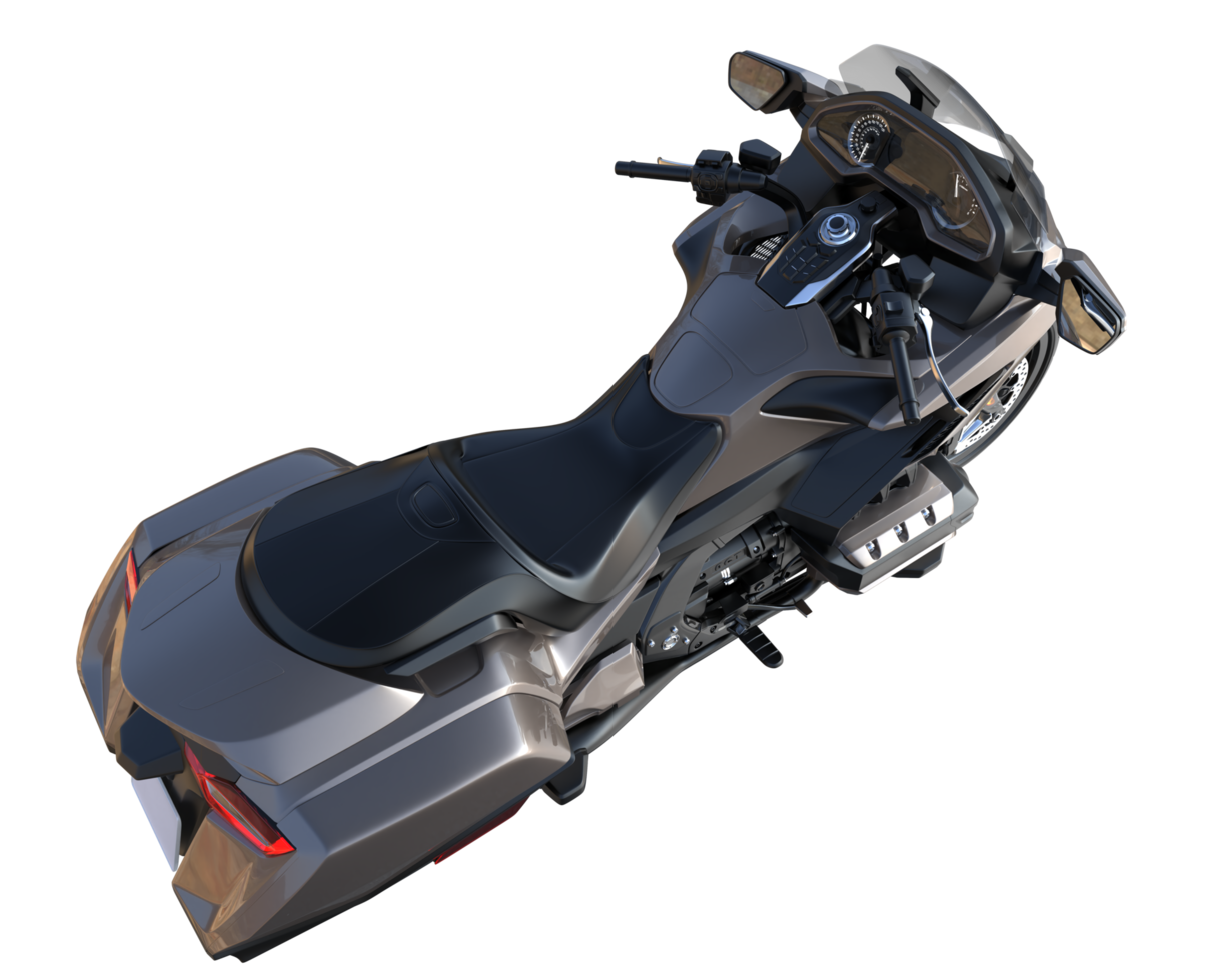 Motorcycle isolated on transparent background. 3d rendering - illustration png