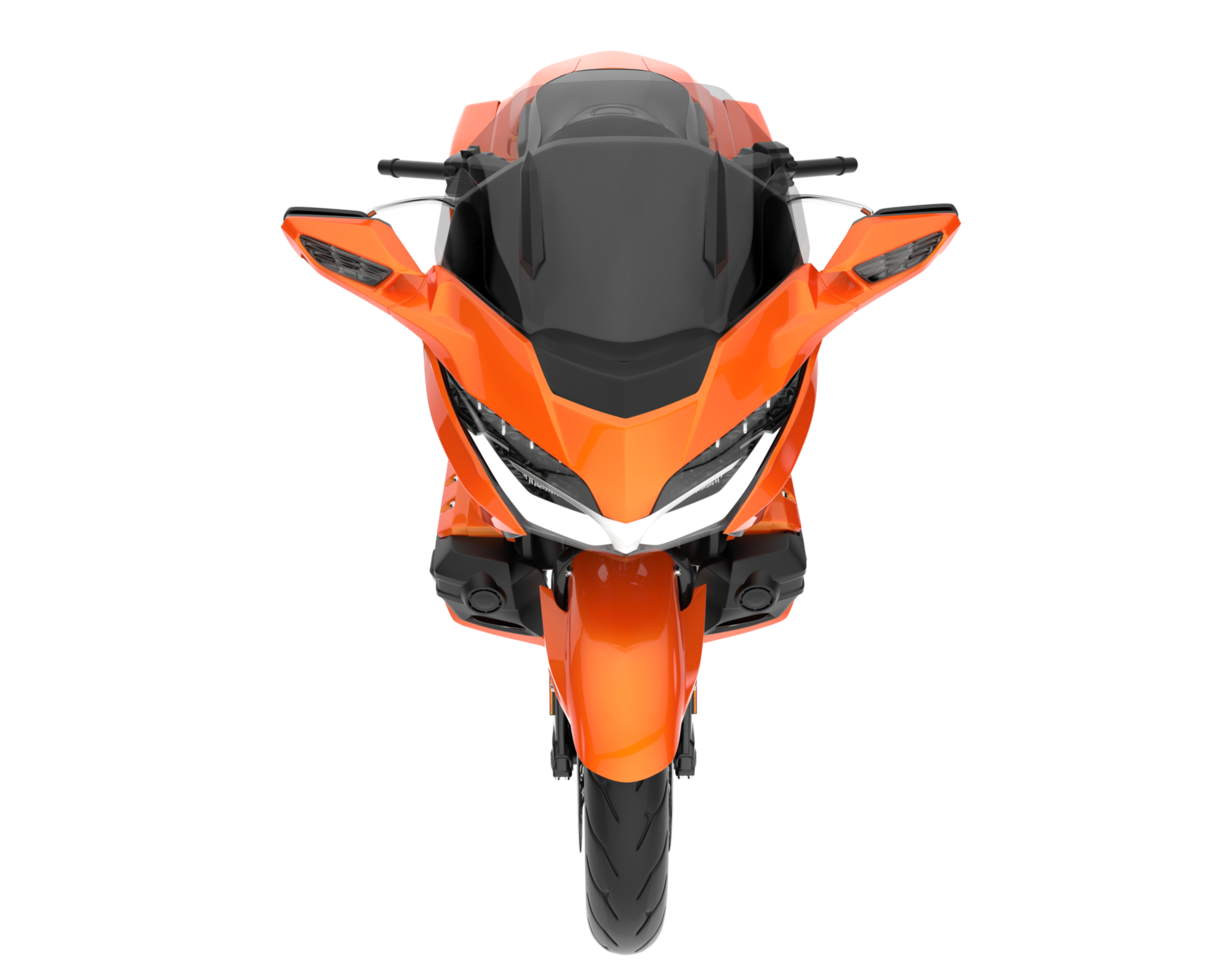Motorcycle isolated on transparent background. 3d rendering - illustration png
