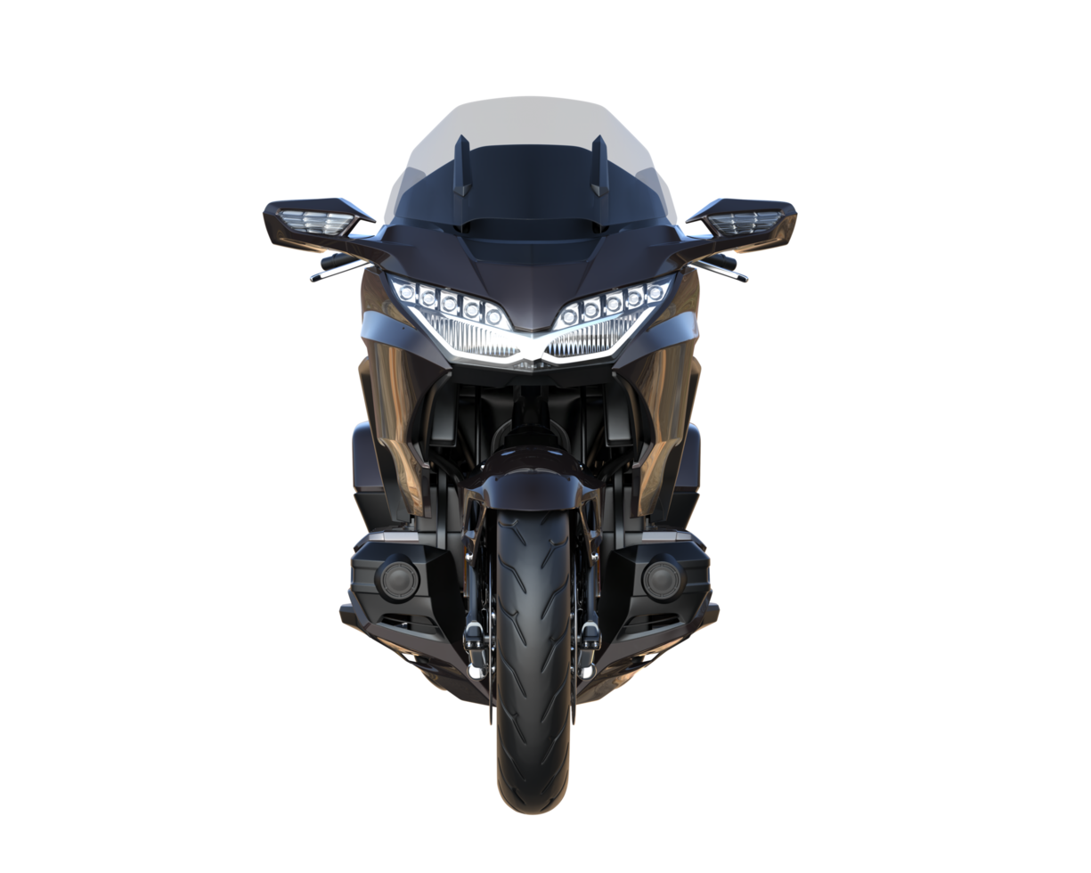 Motorcycle isolated on transparent background. 3d rendering - illustration png