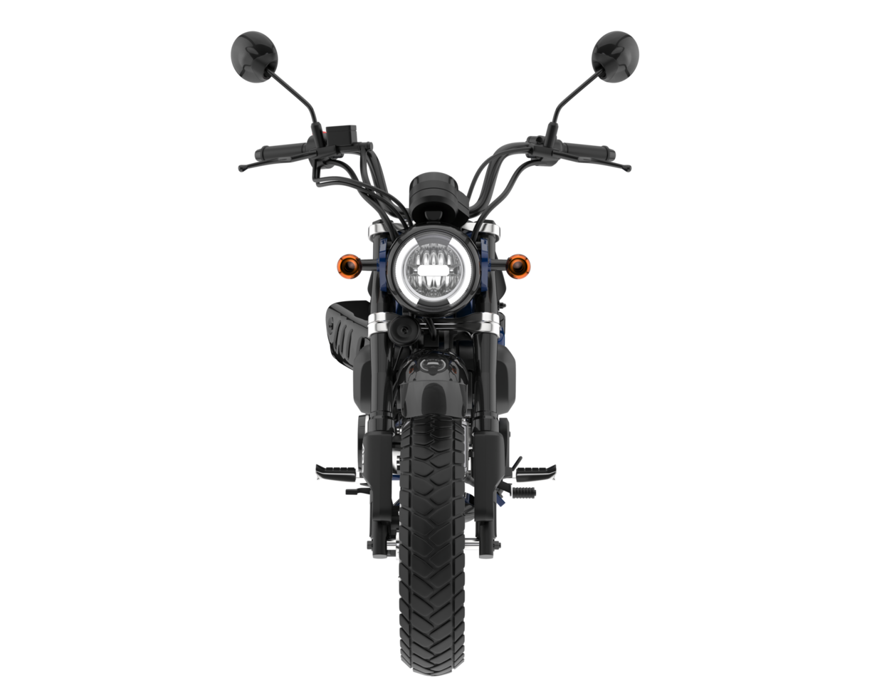 moto isolée sur fond transparent. rendu 3d - illustration png