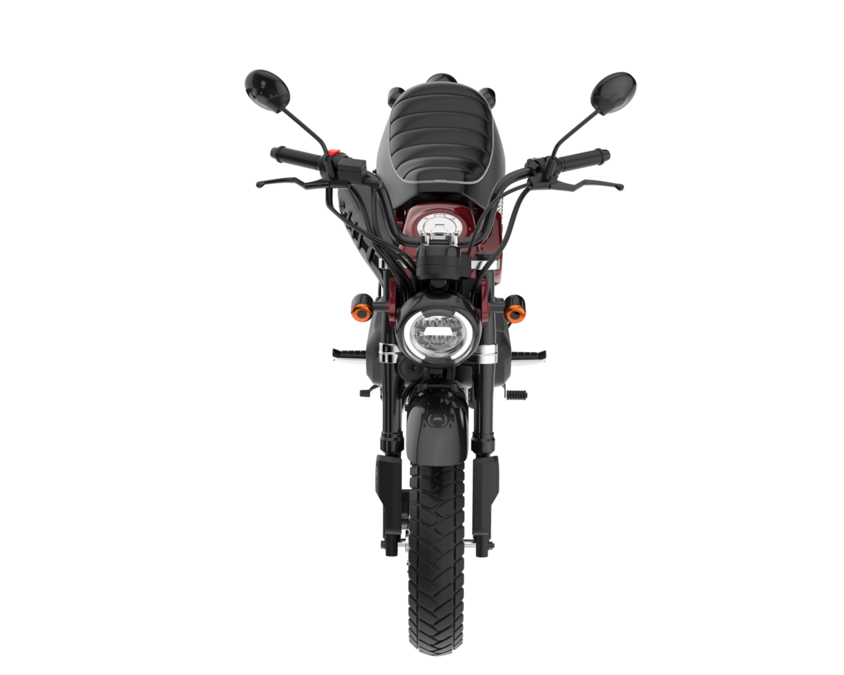 Motorcycle isolated on transparent background. 3d rendering - illustration png