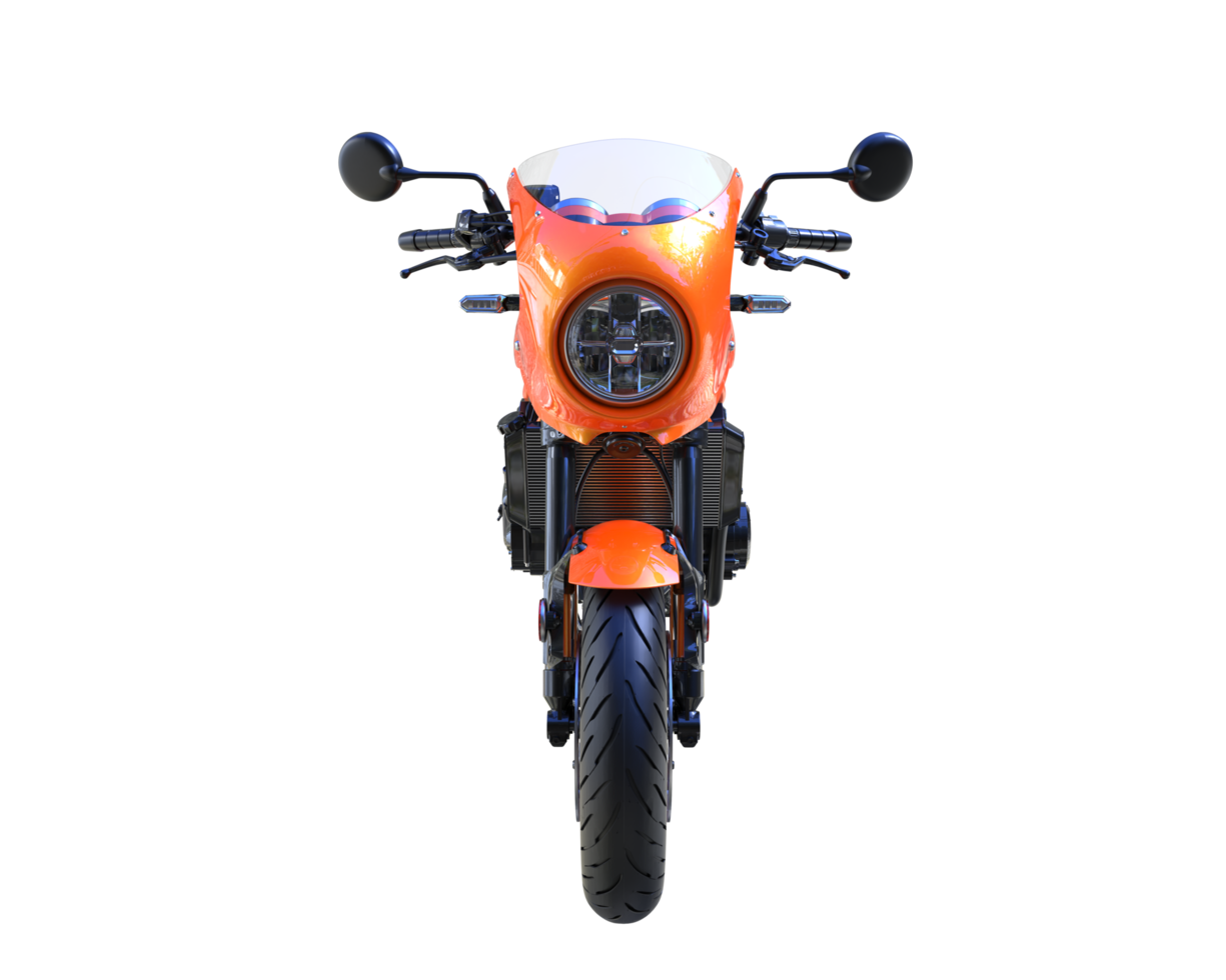 motociclo isolato su trasparente sfondo. 3d interpretazione - illustrazione png