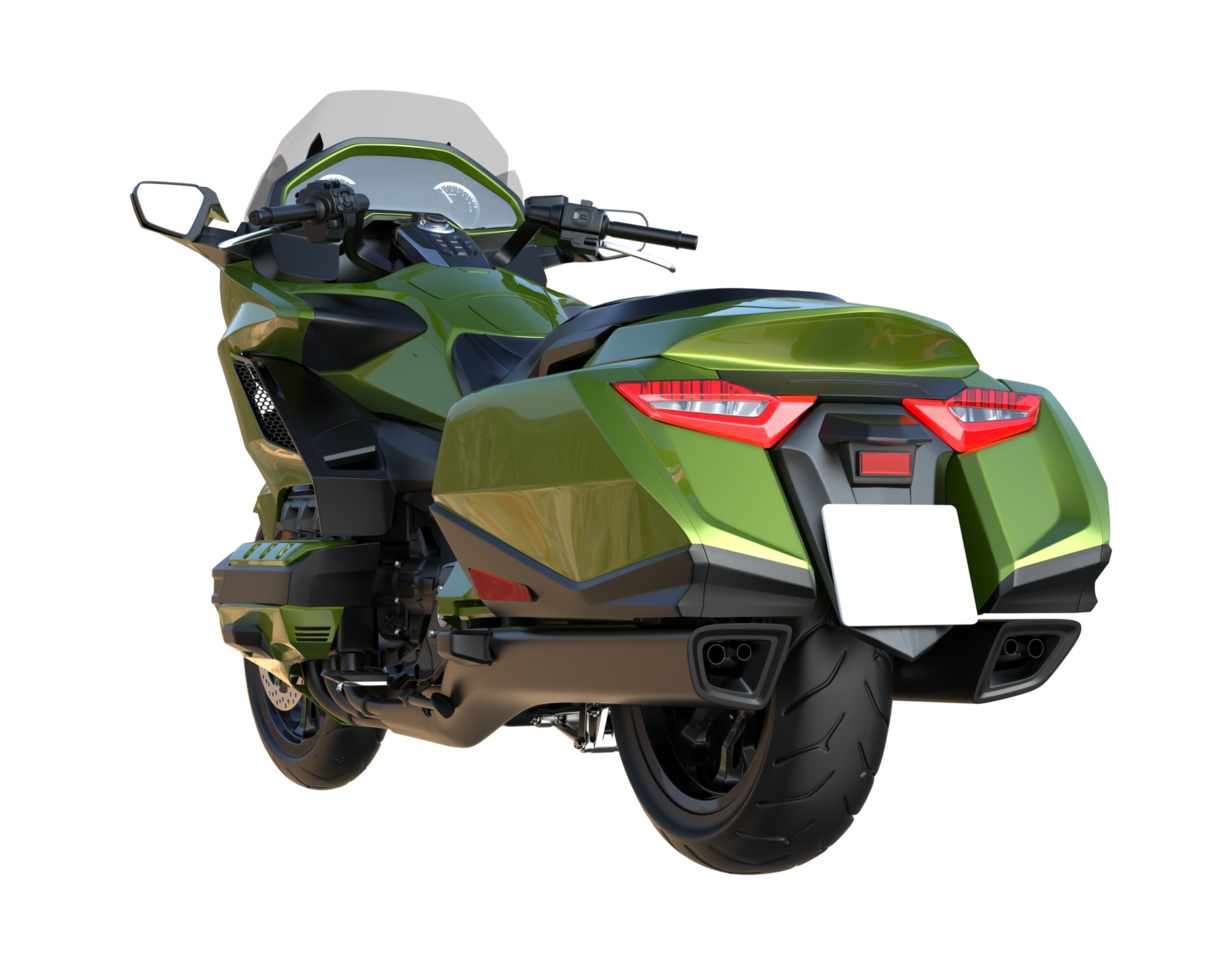 Motorcycle isolated on transparent background. 3d rendering - illustration png
