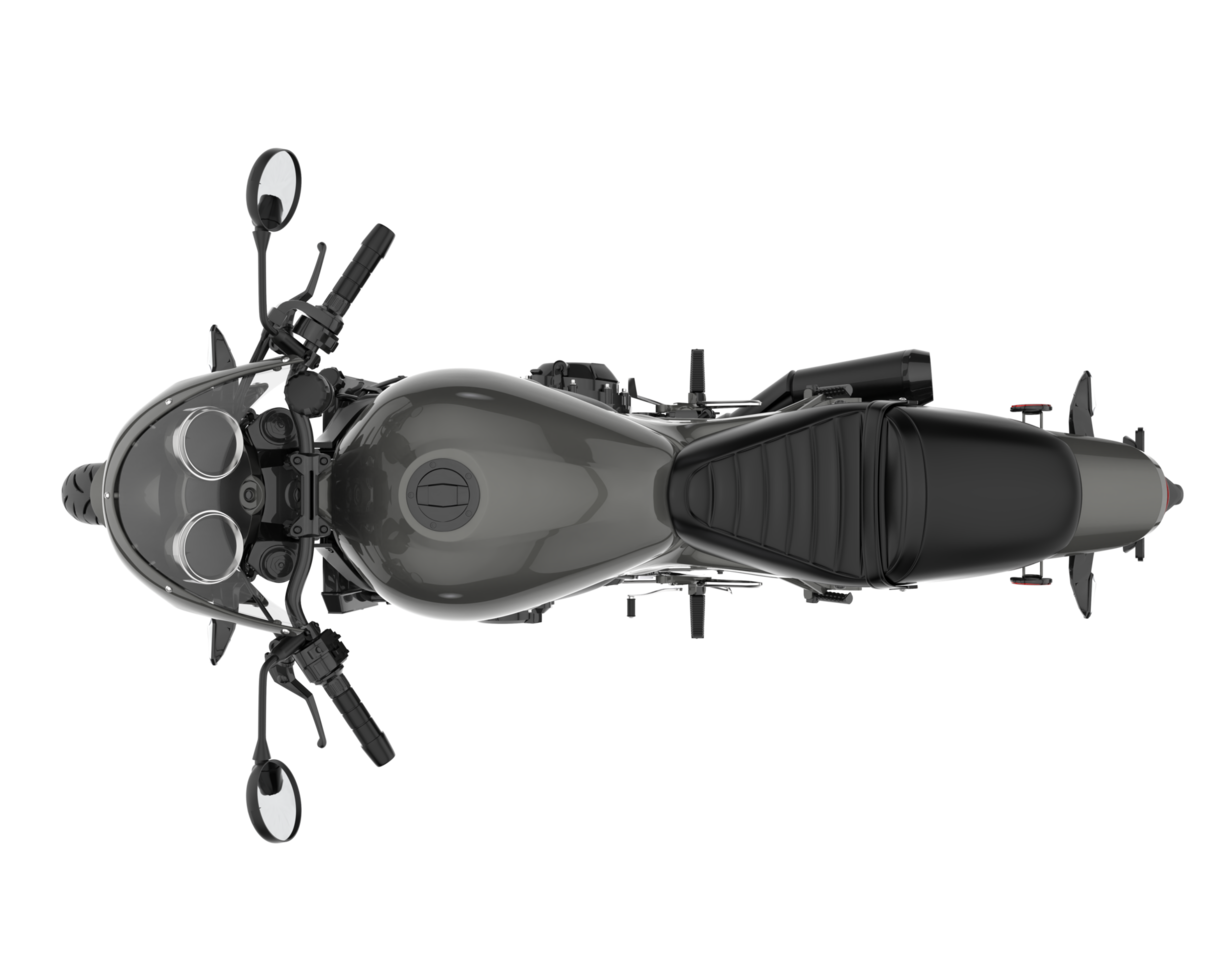 Motorcycle isolated on transparent background. 3d rendering - illustration png