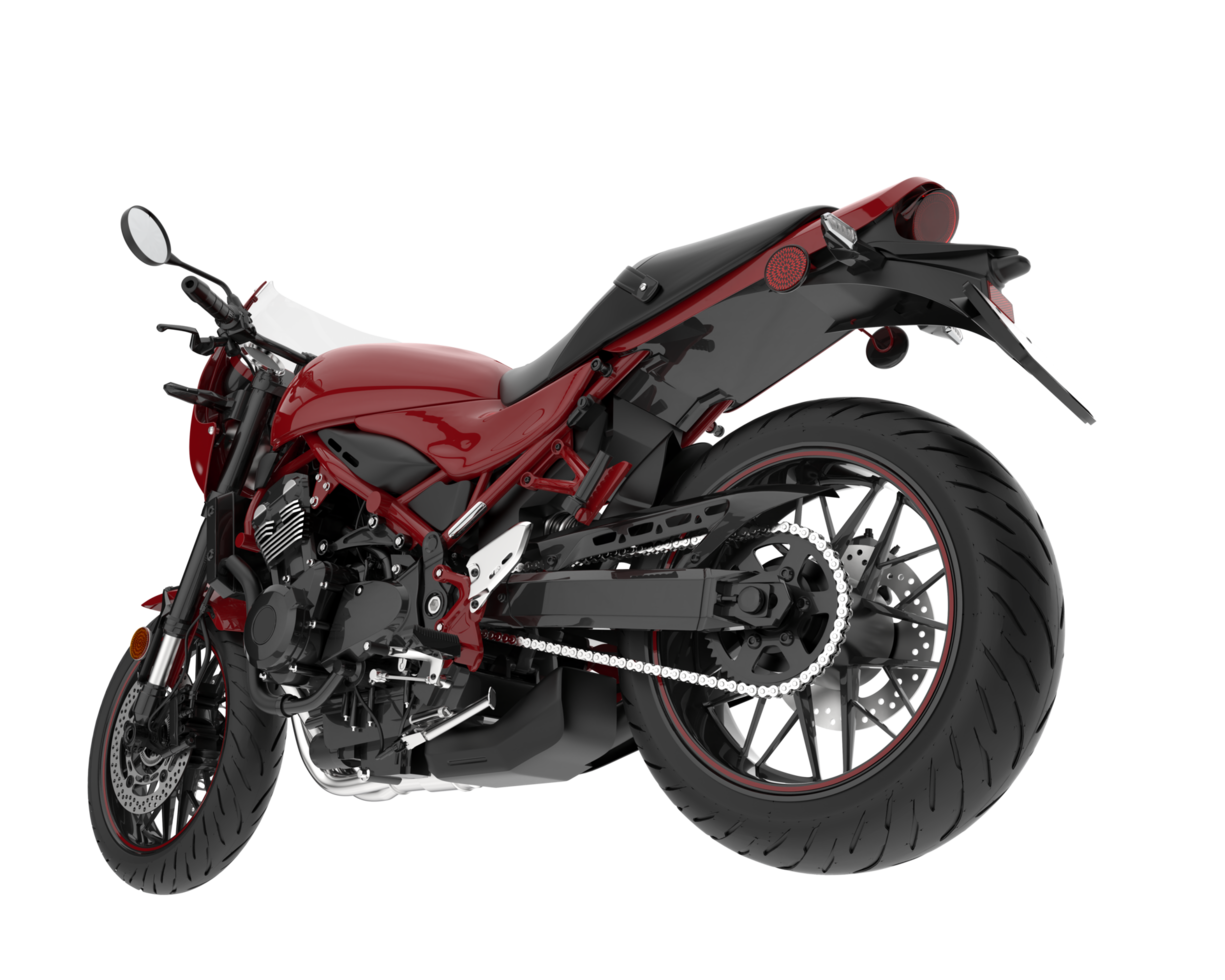 Motorcycle isolated on transparent background. 3d rendering - illustration png
