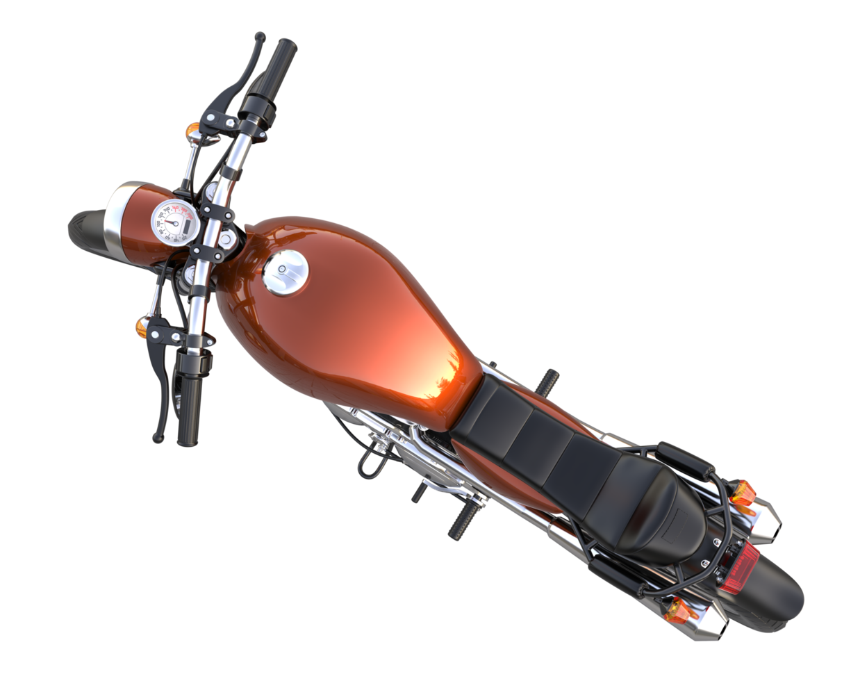 Motorcycle isolated on transparent background. 3d rendering - illustration png